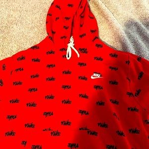 Nike Hoodie Red Size Large